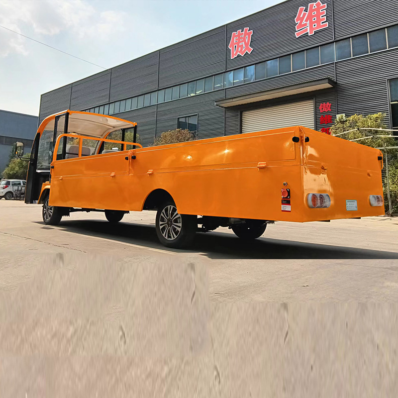 Electric Four-Wheel Flatbed Truck Factory Cargo Transport Truck Factory Area Turnover Truck Construction Site Electric Transport Electric Vehicle