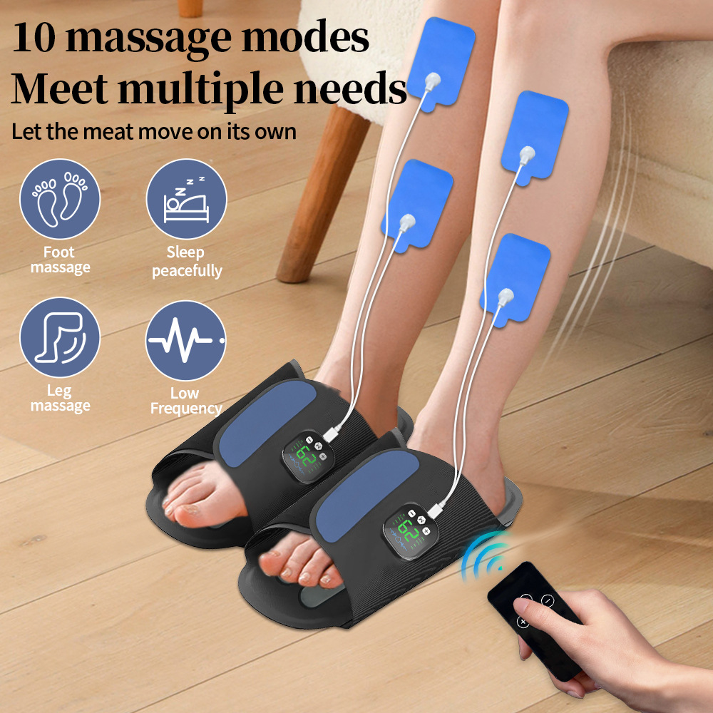 Massage Foot Pad EMS Acupoint Pulse Foot Massage Equipment Home Foot Therapy Machine Foot Meridian Massager Artifact