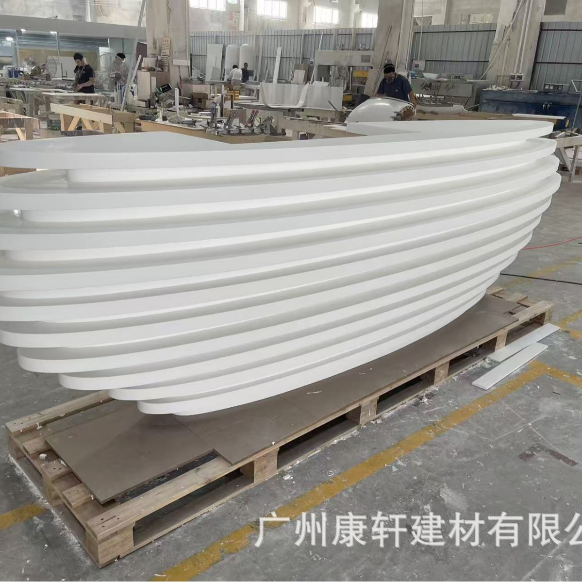 Bar Cabinet Countertop Washstand Acrylic Artificial Quartz Nurse Station Countertop Marble Custom-Made