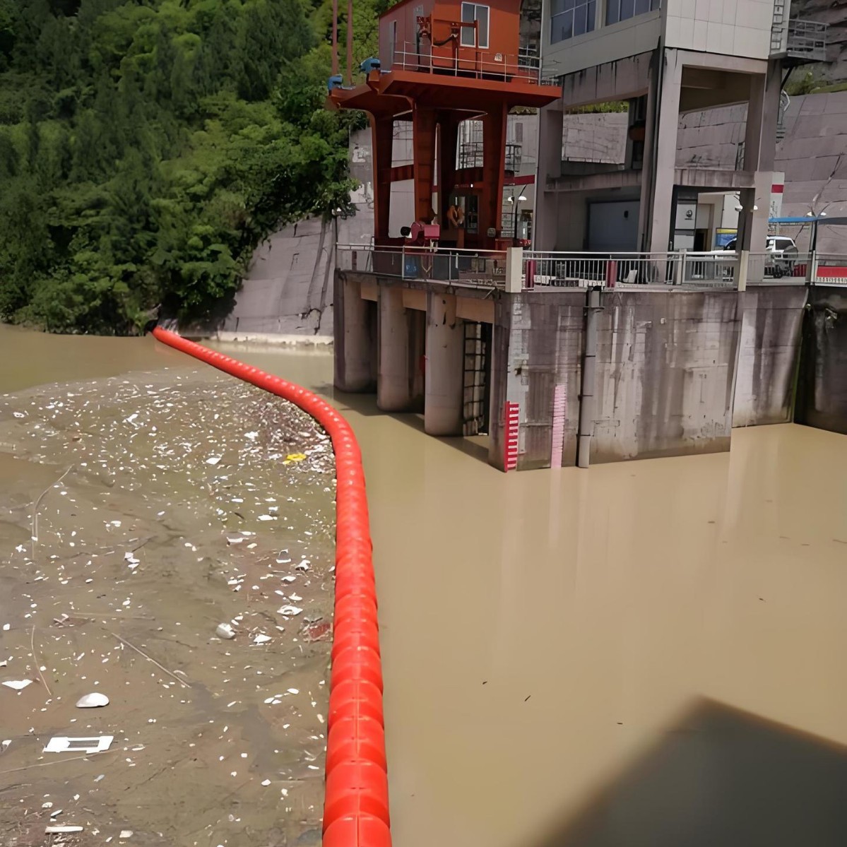 Factory Direct Supply of Water Blocking Floating Barrels for Large-Scale Sewage Interception and Discharge, Bay Power Station Dam Interception Floating Barrels