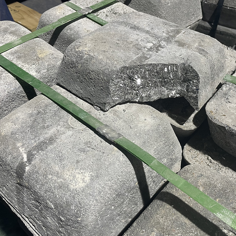 Dongguan Antimony Ingot Manufacturer Wholesales 99.65% Pure Antimony Ingots, Lead-Antimony Alloy Raw Materials for Fishing Sinkers