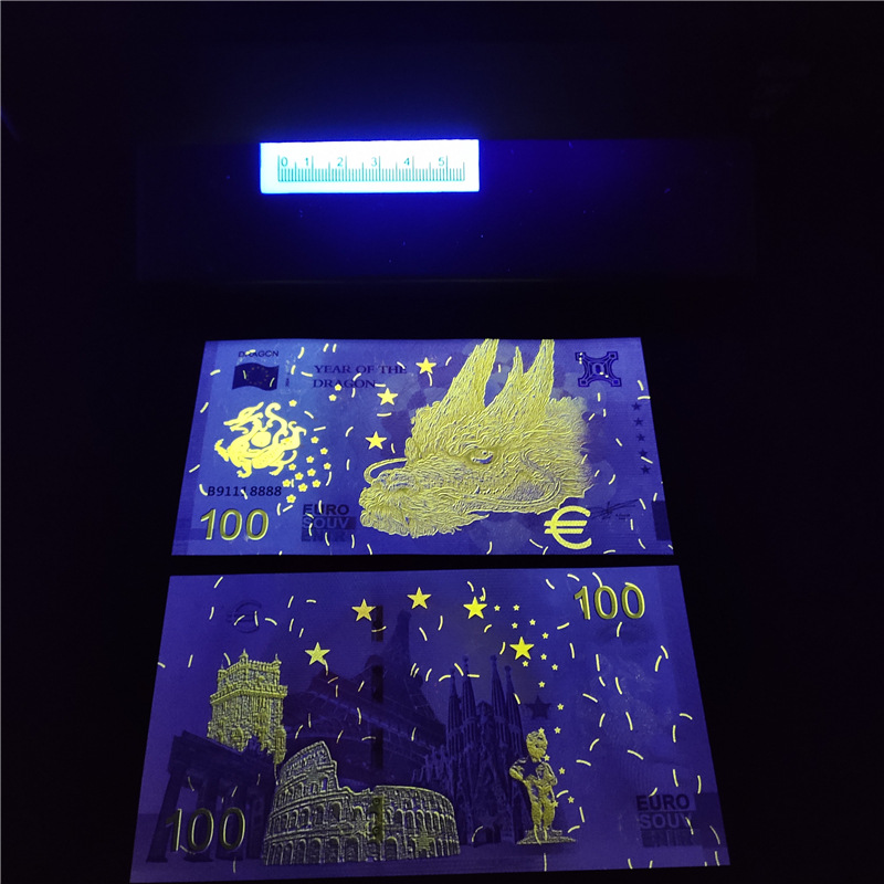 Commemorative Banknotes, Kuaishou Live Broadcast Supply, Fluorescent Handicrafts, Cultural and Creative Gifts, Dragon and Phoenix Coupons, Export Live Broadcast with Goods