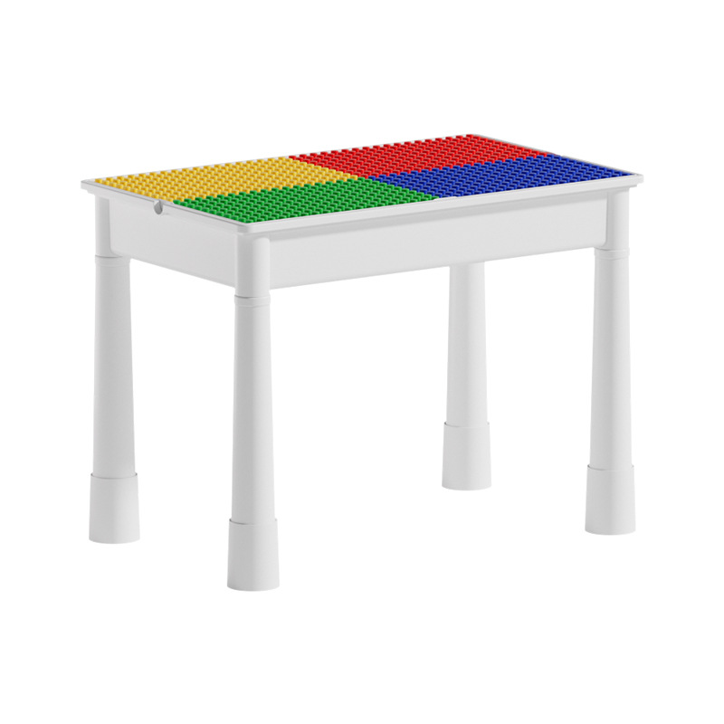 Children's Multi-Functional Storage Building Block Table Educational Baby Early Education Assembly Large Particle Building Block Table Learning Table Game Table