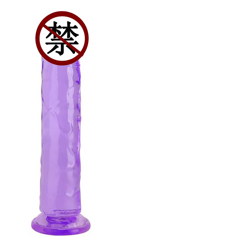 Artificial Dildo Eggless Suction Cup Crystal Jelly Transparent Female Masturbation Dildo Jj Amazon Foreign Trade Hot Model
