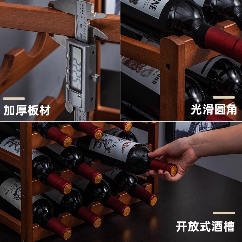 Red Wine Rack Ornaments Wine Tray Wine Bottle Rack Restaurant Home Desktop Wine Cabinet Display Rack Simple Wine Rack Cabinet
