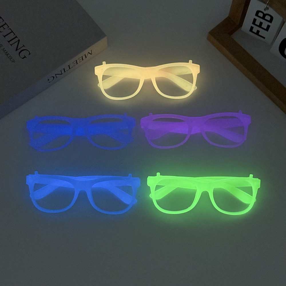 Children's Glasses Frames Fluorescent Fashion Glasses Frames Without Lenses Glasses Frames Theme Party Atmosphere Orbital Props