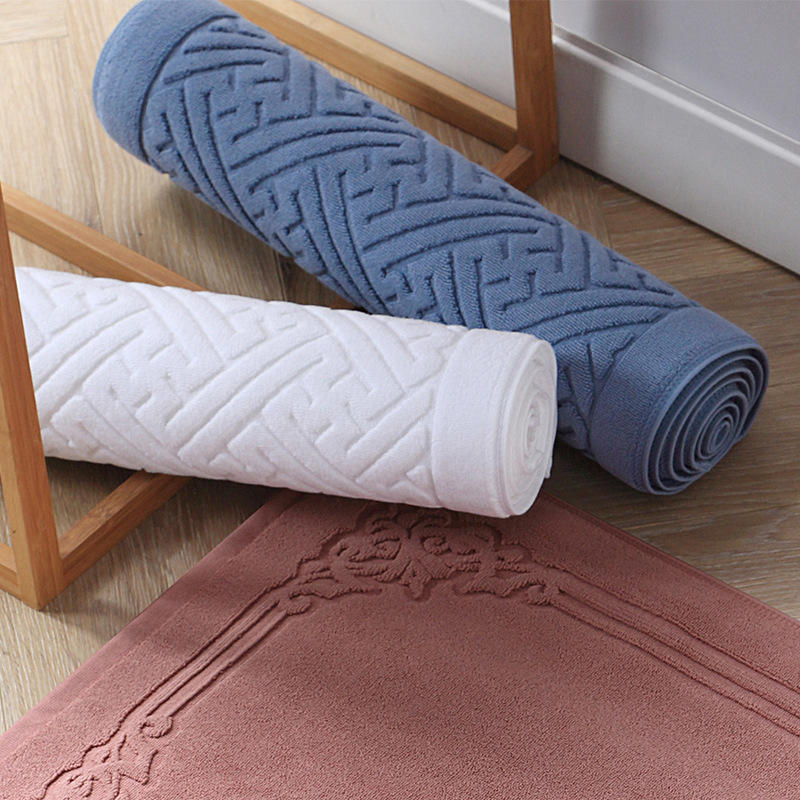 Nordic Nordic cotton floor towel absorbent floor mat pure cotton lint-free ins style light luxury machine washable washable