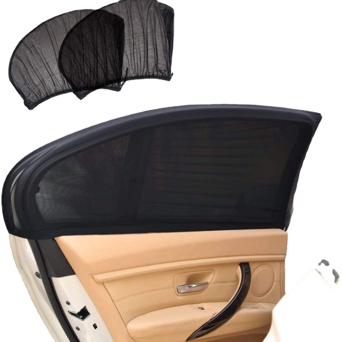Car Mosquito Net Sunshade for Side Windows, Car-Mounted Mosquito Net Cover, Breathable Mosquito Net for Car Windows