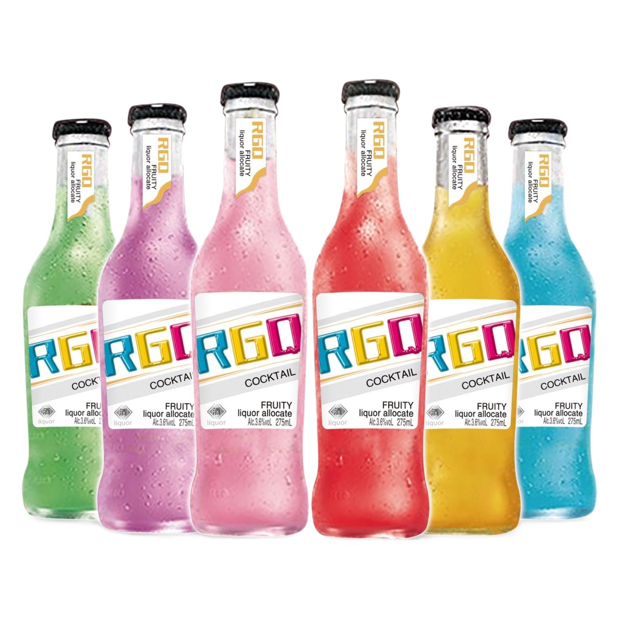 Cocktail Aowela Cocktail 5 Flavors 275ml * 24 Bottles Buffet Wine Wholesale Running Fruit Wine