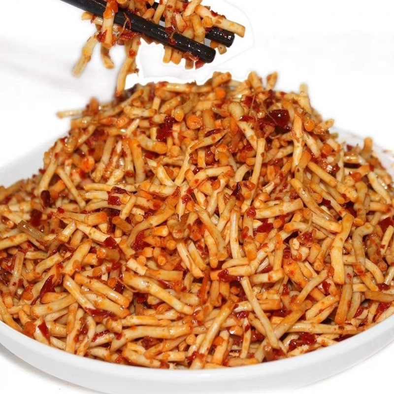 Cold Spicy and Sour Instant Fresh Houttuynia Cordata Bottled Hubei Specialty Side Dish Pickled Chopped Chili Pepper