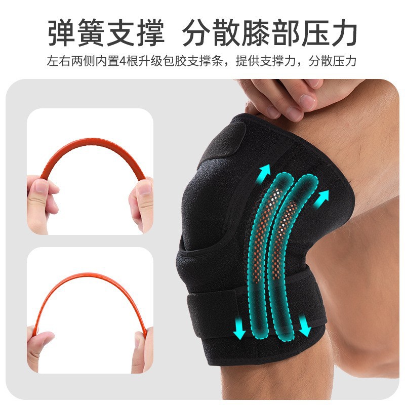 Cross-Border Pressurized Straps to Support Knee Pads, Basketball Running Sports, Anti-Collision and Decompression Patella Belt Protective Cover, Cycling Protective Gear