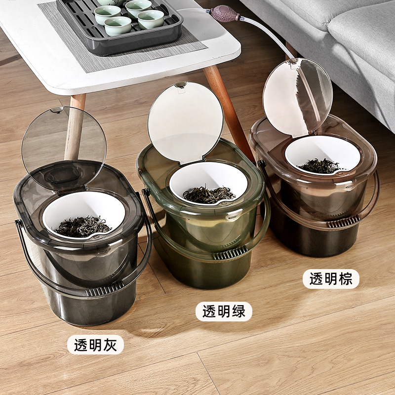 Tea bucket tea residue separation filter drainage bucket tea ceremony tea table garbage bin kung fu tea set accessories household waste bucket