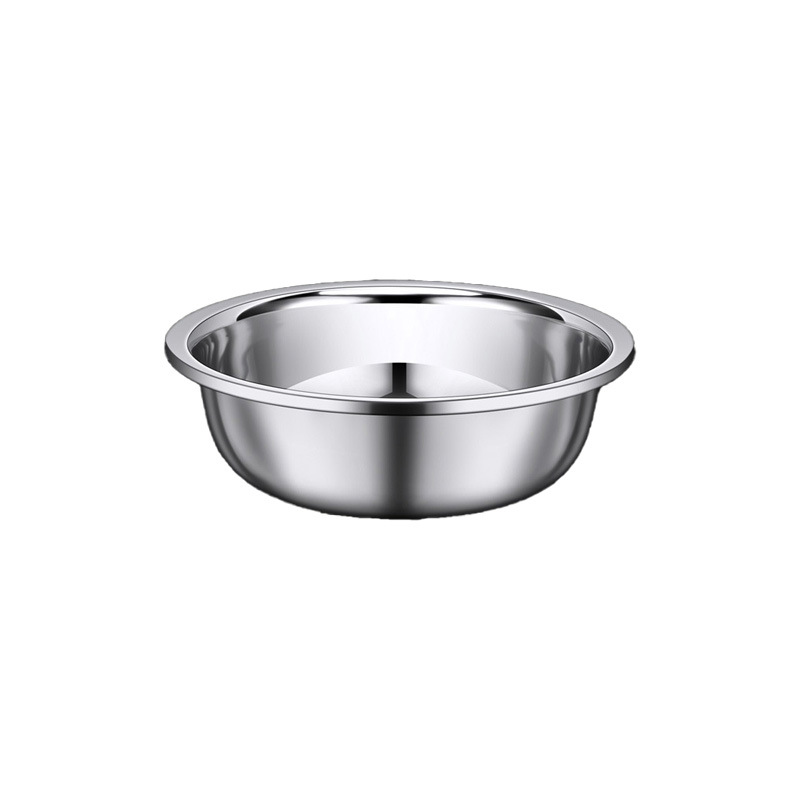 Food-Grade 316 Stainless Steel Basin, Thickened Large Size, for Washing Vegetables and Serving Dishes in the Canteen, Kitchen Utensils, Extra-Large Basin for Home Use, Wholesale