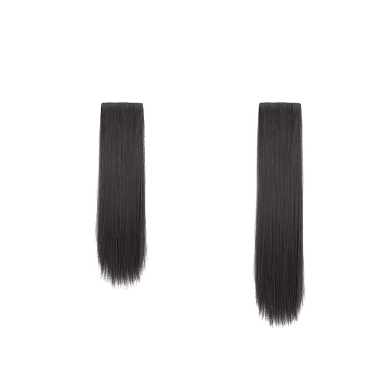 Wig Piece for Women with Long Hair, One-Piece Invisible Traceless Artificial Hair, Fluffy Three-Piece Straight Hair, Hair Extension Patch