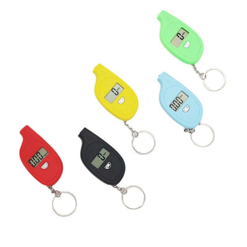Cross-border hot sale mini tire pressure gauge key chain tire pressure gauge digital tire pressure gauge printable logo mini tire pressure gauge