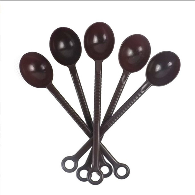 Fruit powder spoon plastic coffee bean spoon measuring powder spoon 10 grams ml grams seasoning spoon milk tea shop small spoon ounces Creamer spoon