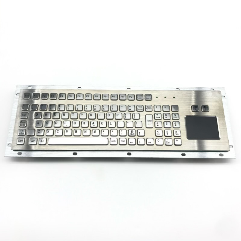 Stainless Steel Pc Large Keyboard Anti-Corrosion Durable Anti-Oxidation Dock Maritime Ship Dustproof and Waterproof Metal Large Keyboard