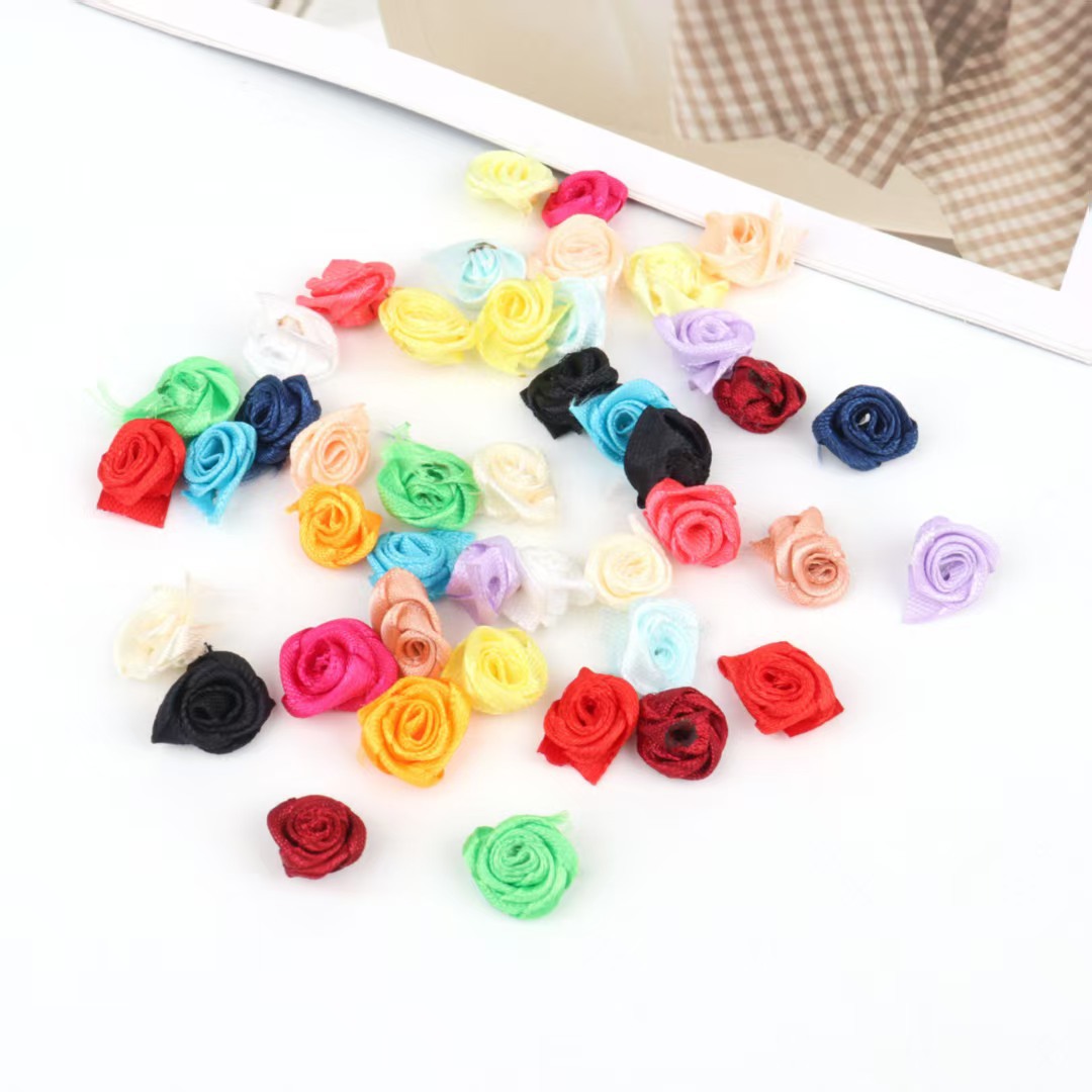 Ручная работа ленты из розовых листьев DIY банты ювелирные аксессуары детские аксессуары для одежды цветы в подарочной коробке для творчества