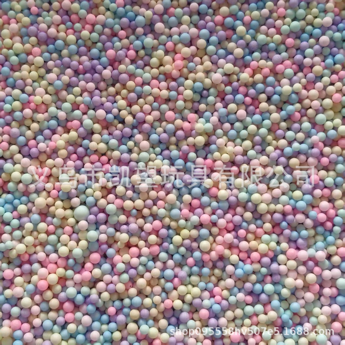 0.3G/Bag Foam Balls Plastic Particles Macaron Color Meteor Ball Slime Crystal Mud Filling Round Balls