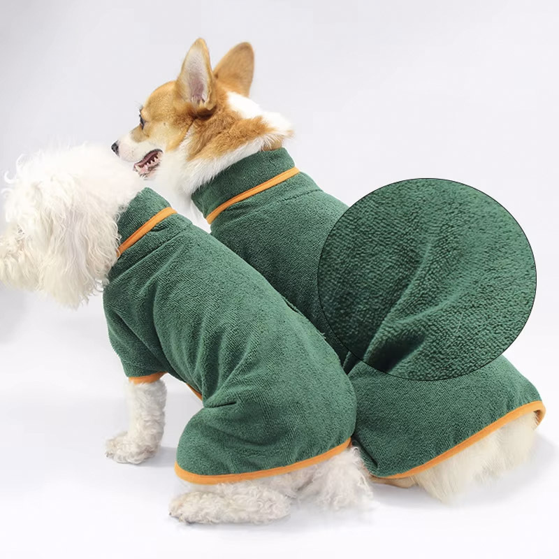 Cross-Border New Pet Bathrobe for Large Dogs, Full Body Wrap after Bathing, Water-Absorbent, Quick-Drying, Breathable Four-Season Dog Bathrobe