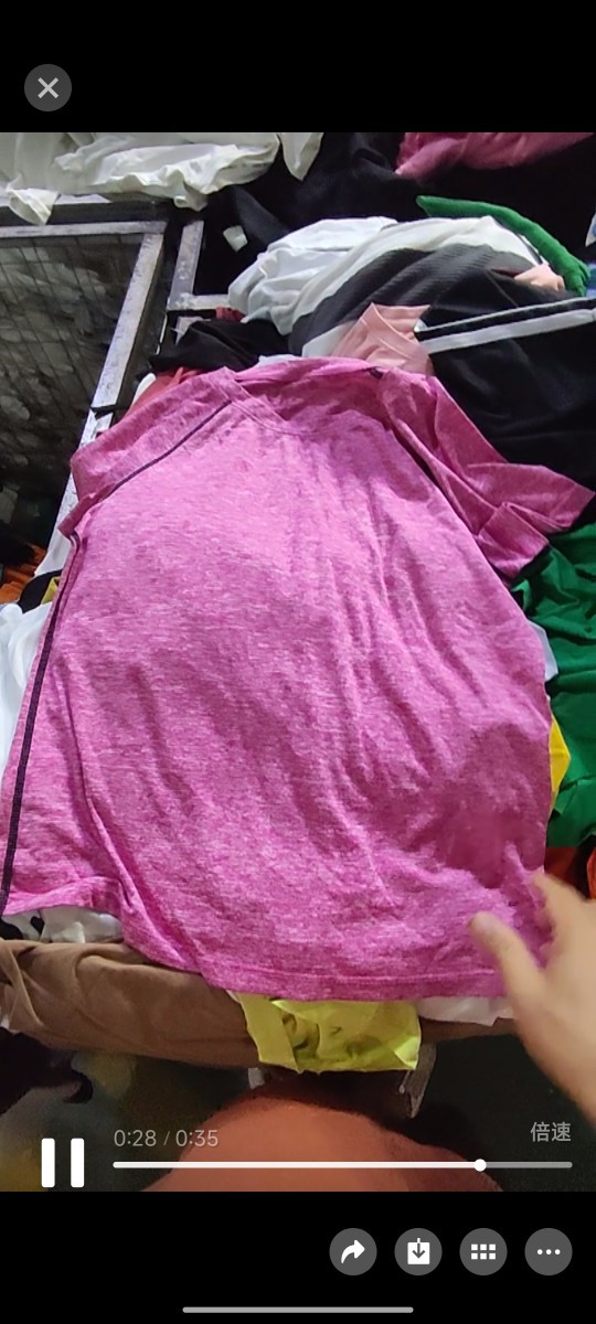 Second-Hand Clothes Old Export to Africa and Southeast Asia Cross-Border Supply Live Broadcast Women's T-Shirts Short Fashion Sold by the Pound