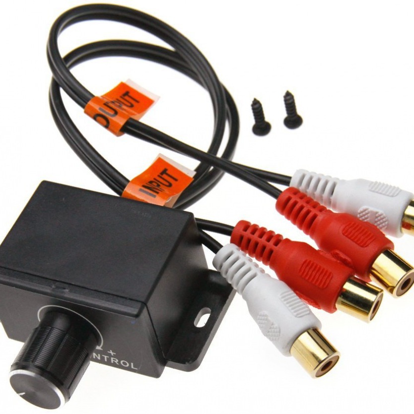 Car Power Amplifier Volume Regulator/Grometer Rca Female Input and Output 2Rca Male and Female Car Potentiometer