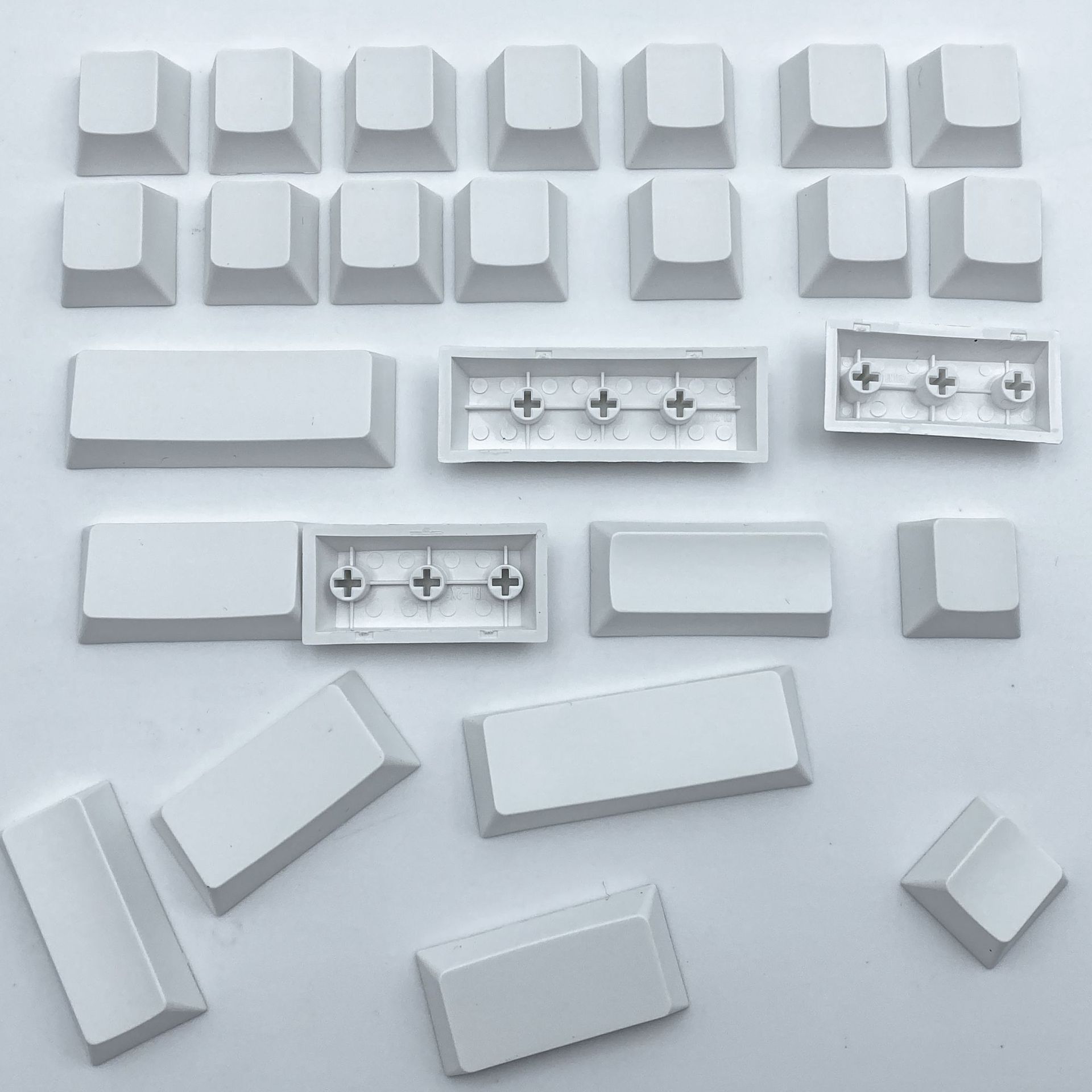 Original Highly Keycap Material White Unengraved Pbt Material Easy to Color Mechanical Keyboard Blank Sublimation
