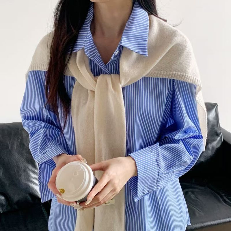 Scarf Women's Winter Warm All-Wool Shawl New Versatile Factory Direct Sale