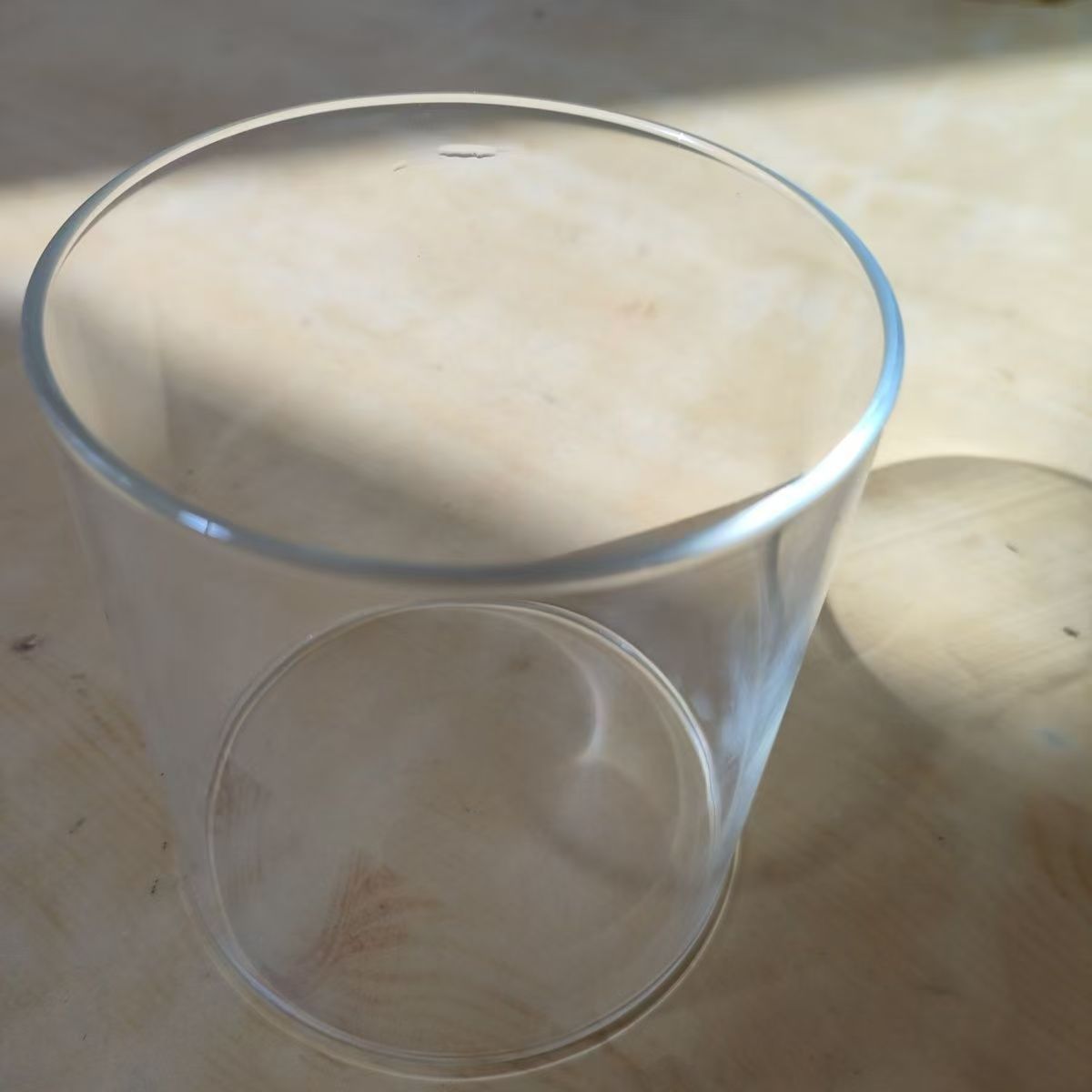 High Borosilicate Candle Lampshade Aromatherapy Hand-Made Glass Cover Christmas Home Dust Cover Ornaments Transparent Candle Cup