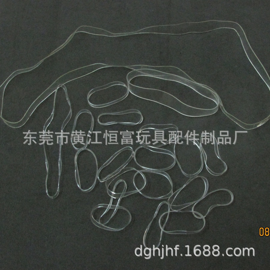 Manufacturer Direct Sales Transparent Rubber Band to Tie Digital Cord Rubber Band Transparent Rubber Band Anti-aging Rubber Band
