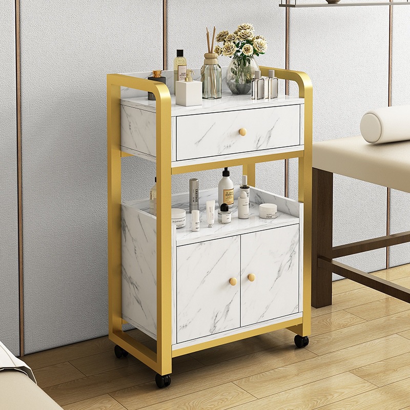 Стол для парикмахерских инструментов Тележка для парикмахерской Кабинет для инструментов Стол для стрижки волос Зеркальный стол Кабинет для окрашивания волос