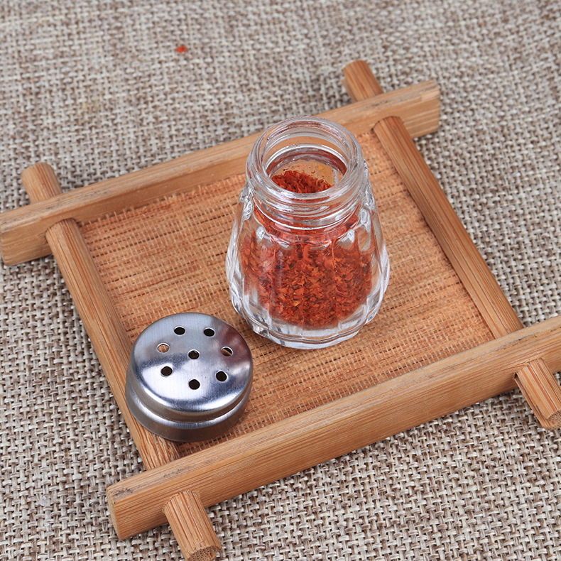 Wholesale Mini Kitchen Seasoning Bottle Glass Seasoning Bottle Set Cooking BBQ Sprinkling Bottle Chili Noodles Seasoning Bottle