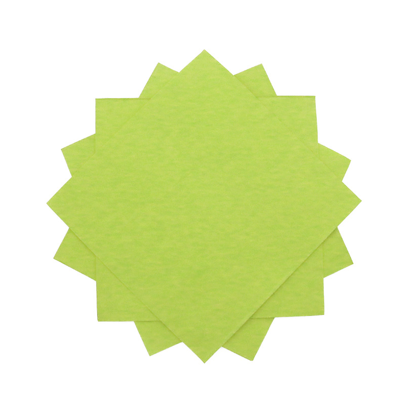 Party Paper Towels Double-Sided Dyed Green Napkins Customized Logo Holiday Bar Restaurant Special Source Manufacturer