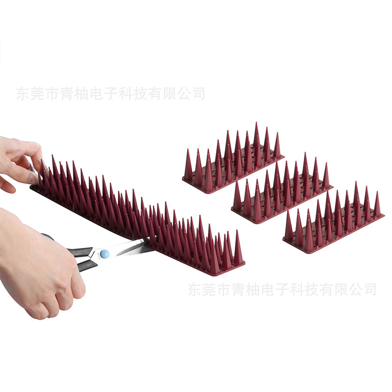Cross-Border Popular Multi-Functional Anti-Bird Spikes 12 Pieces in Color Box 43cm Plastic Bird Repellent Spikes Anti-Theft Anti-Bird Spikes Electricity