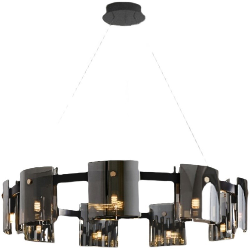 Zhongshan Factory Exhibition Hall Modern Light Luxury Simple Glass Chandelier Dining Room Living Room Bedroom Designer Home Nordic Art