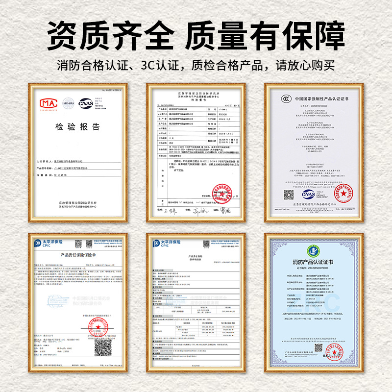 Shenshun Gas Alarm Household Composite Natural Gas Methane Leak Detection Alarm Linkage Cut-Off Valve