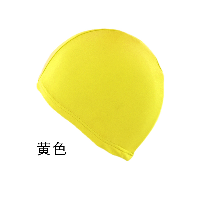 Wholesale spot high elastic head solid color swimming cap breathable adult unisex can be spot