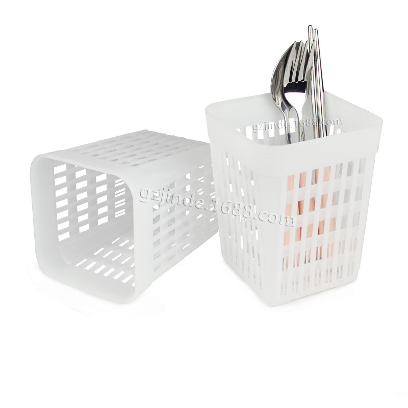 Jinzhide Manufacturer Knife and Fork Basket Chopstick Basket Knife and Fork Chopstick Drain Basket Kitchen Supplies Plastic Drain Basket