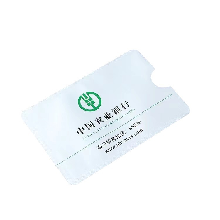Spot Customized Wholesale Aluminum Foil Anti-Degaussing Bank Card Holder Rfid Shielding Bag Nfc Anti-Theft Id Card Holder
