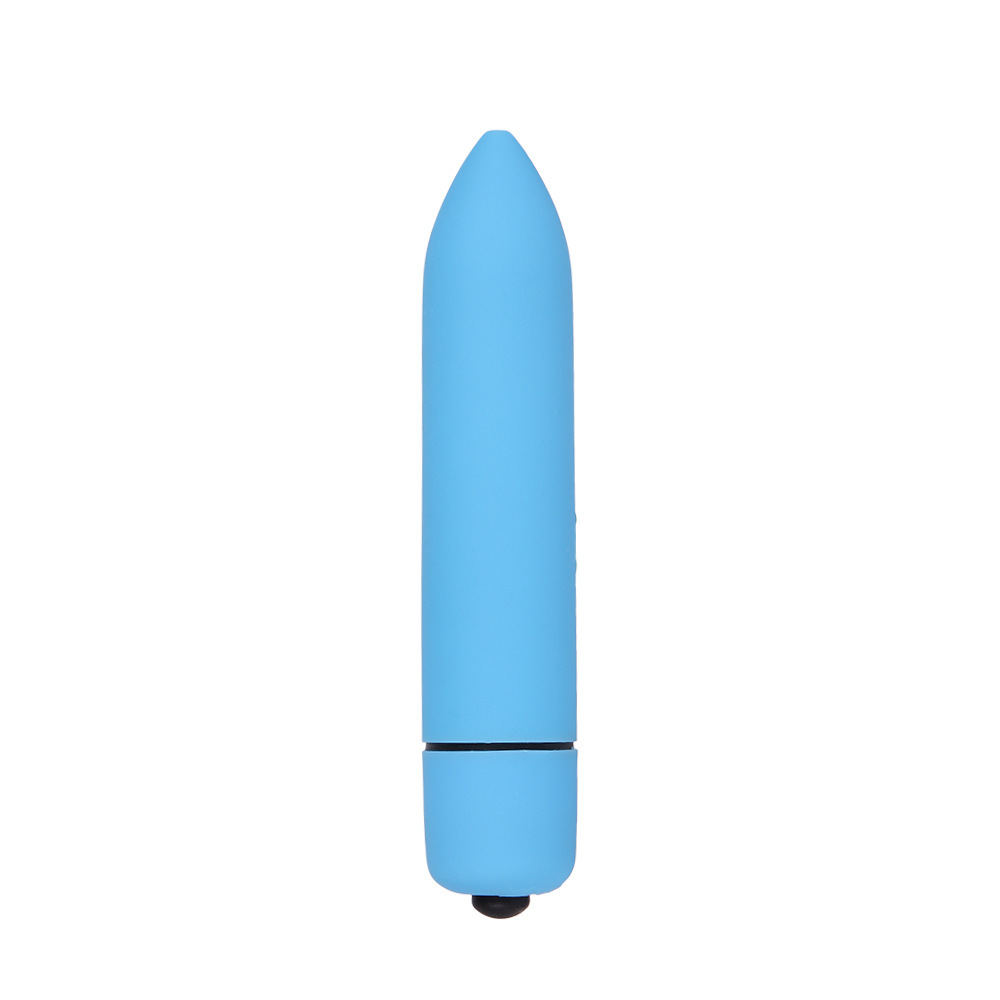 Manufacturer Wholesale Adult Fun 10-Frequency Pointed Long Bullet Dual Motor Powerful Vibrating Massage Stick Single Frequency Vibrating Egg
