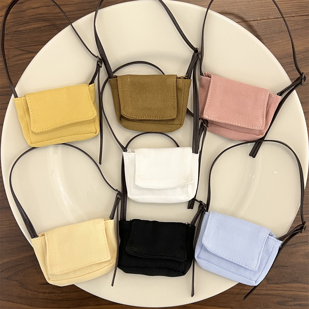 Baby Clothes Accessories Accessories Labubu Gazi Sister Kt Cat Long Legs Zsiga Canvas Small Shoulder Bag Mini Canvas Bag