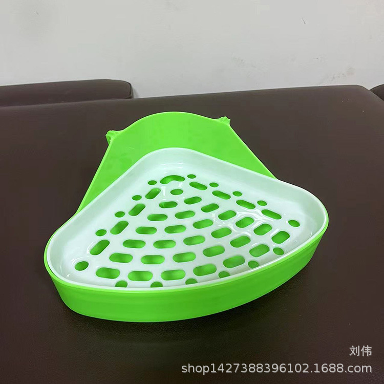 Rabbit triangle toilet Totoro guinea pig toilet small size triangle toilet multi-color optional pet cleaning supplies