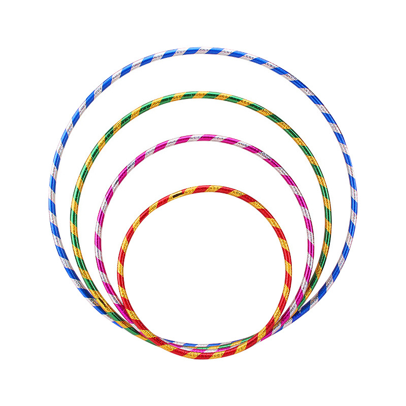 Children's Hula Hoop Kindergarten Gymnastics Hoop Student Games Performance Morning Exercise Equipment Plastic Hoop Thick Tube Non-Slip Waist Slimming