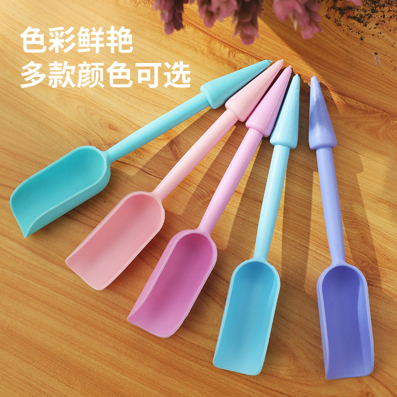 Лопата для суккулентов Лопата для почвы Садовые инструменты Цветная мини-лопата для почвы Зеленое растение Горшечное посадочное сверло Двухназначное