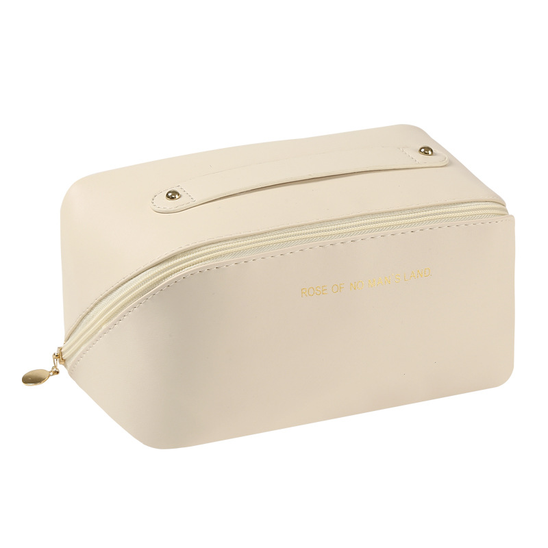 Portable cosmetic bag high-value women's large-capacity waterproof wash bag pu pillow bag portable storage bag wholesale