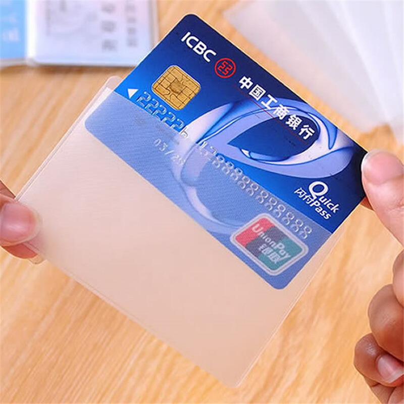 Transparent Frosted Certificate Card Holder Card Holder ID Card Holder Bank Credit Card Holder IC Card Holder Bus Card Holder Wallet