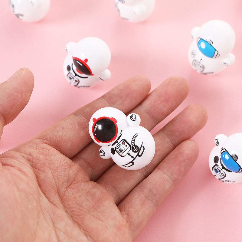 Cartoon Mini Astronaut Tumbler Toy Cartoon Cute Ornament Children's Small Toy Street Stall Small Gift