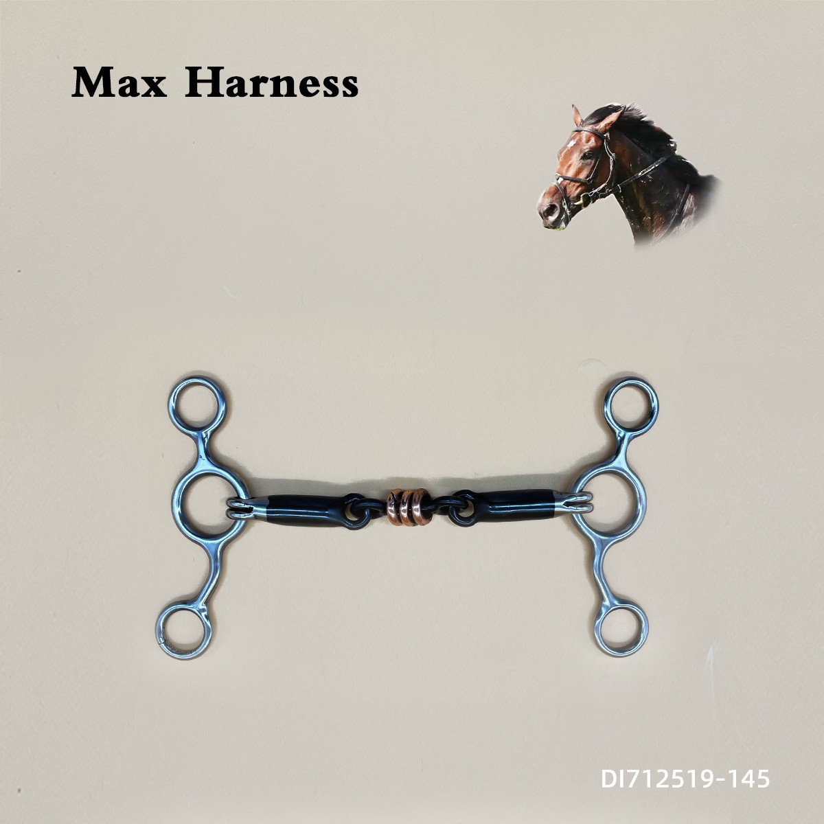 Оптовая продажа снаряжения для верховой езды, стальные удила, для британских лошадей, прочные