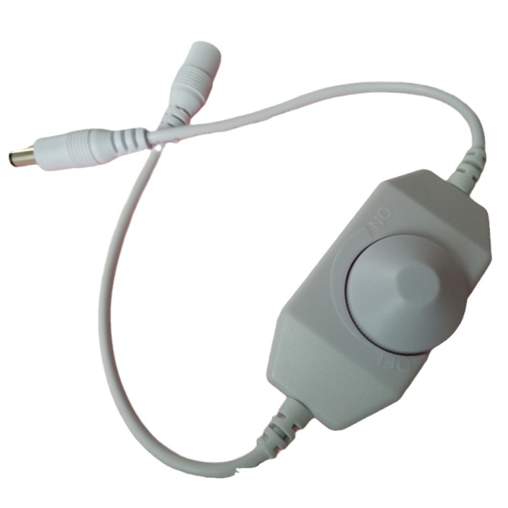 led online manual knob dimmer shell black and white wired knob controller plastic color mixing switch box