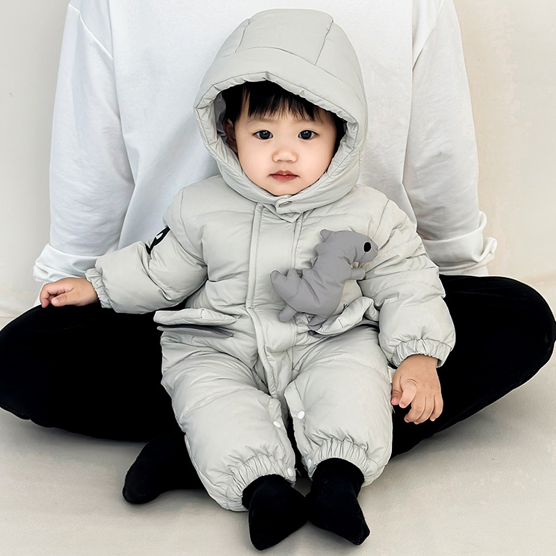 New Starting Point Clothing Baby Winter down Jacket Baby Winter Warm Jumpsuit Newborn Baby Clothes for Going Out and Crawling